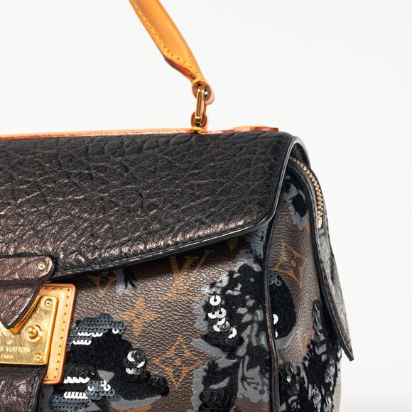 Louis Vuitton AW/10 Carrousel Monogram Fleur de Jais Sequined Velvet Handbag - Picture 7 of 15